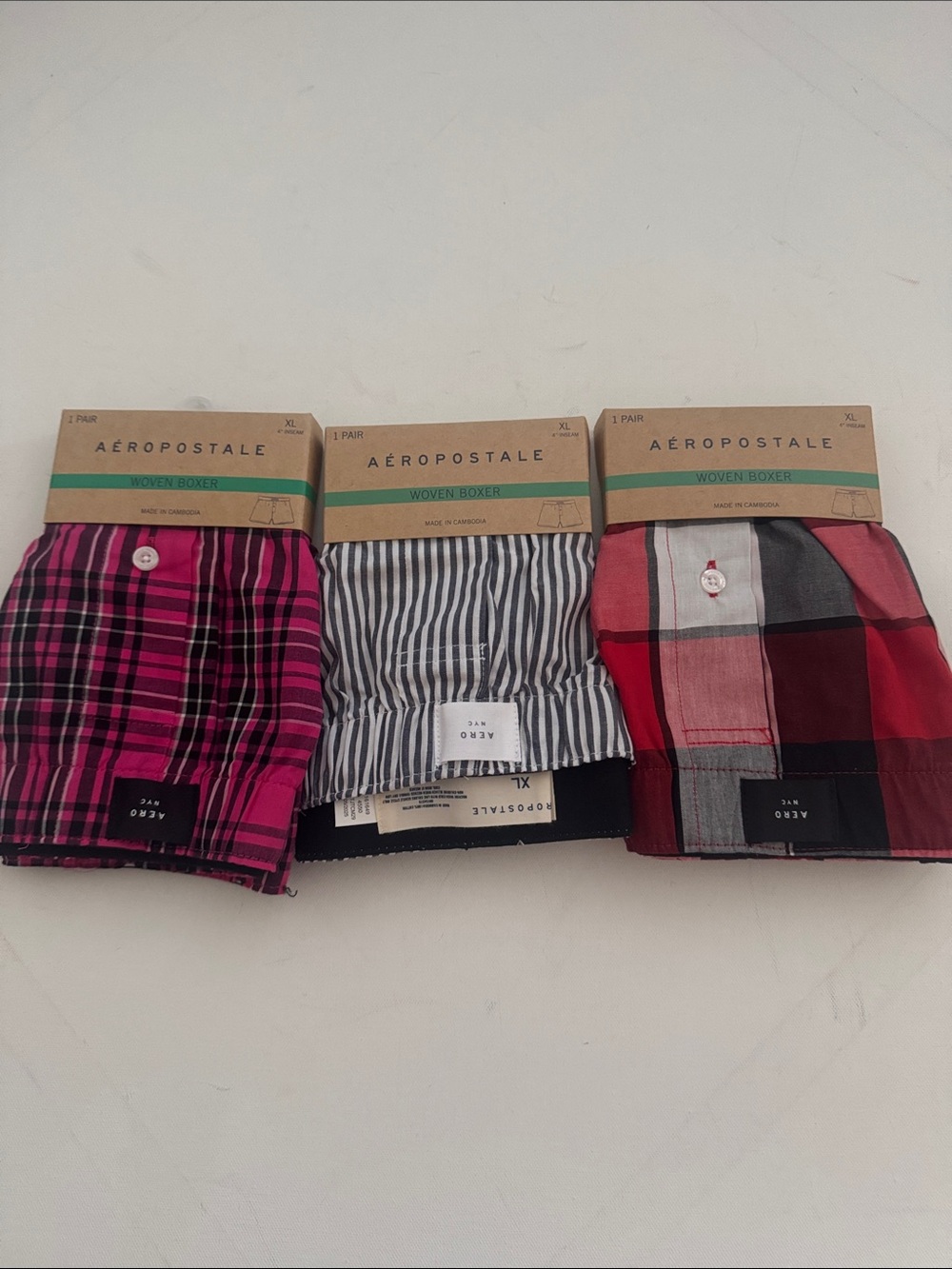 Aeropostale Boxers Mens XL 3 Pack